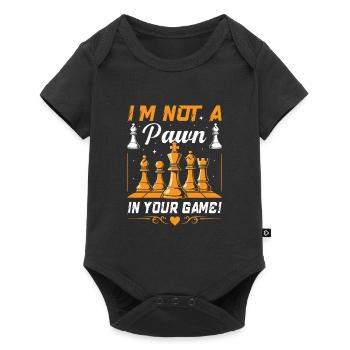 Je ne suis pas un pion dans votre jeu ! - Body à manches courtes Premium Bébé - noir - Devant