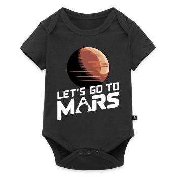 Mars Planète Planète Système Solaire - Body à manches courtes Premium Bébé - noir - Devant