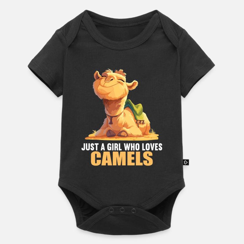 Camel Kamele Kamel - Baby Premium Kurzarmbody - Schwarz
