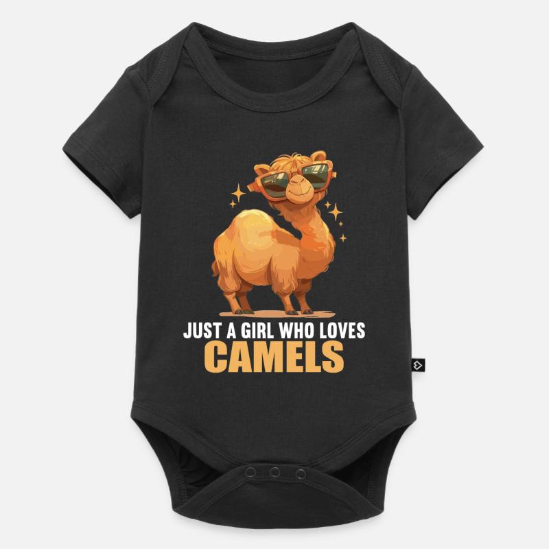 Camel Kamele Kamel - Baby Premium Kurzarmbody - Schwarz