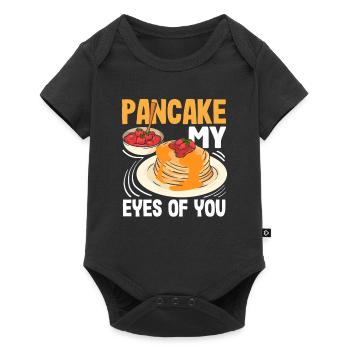 Cadeau drôle d’amateur de crêpes - Body à manches courtes Premium Bébé - noir - Devant
