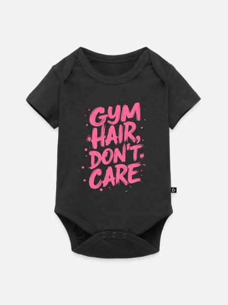 HAARE IM FITNESSSTUDIO - Baby Premium Kurzarmbody - Schwarz
