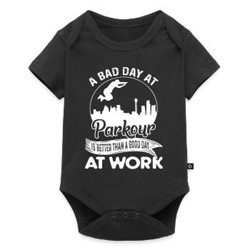 A Bad Day At Parkour - Baby Premium short-sleeve bodysuit - black - Front