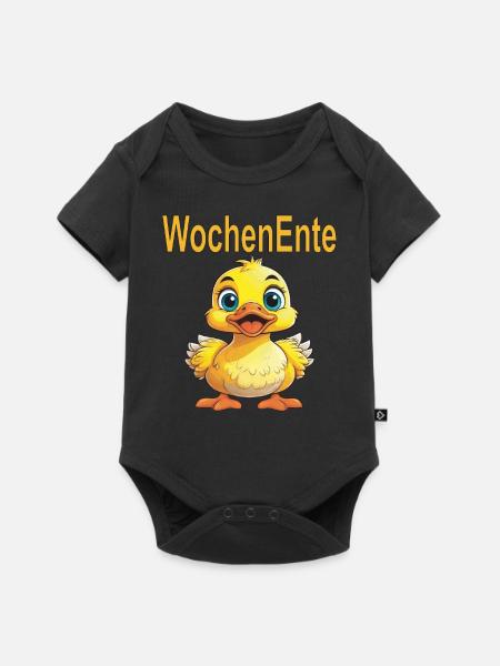 WochenEnte - Baby Premium Kurzarmbody - Schwarz