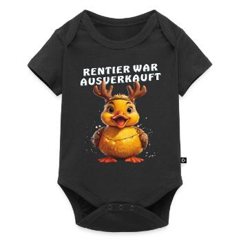 DUCK REINDEER A ÉTÉ VENDU - Body à manches courtes Premium Bébé - noir - Devant