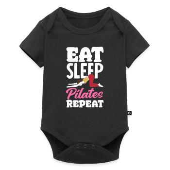 Eat Sleep Pilates Repeat Passion - Baby Premium short-sleeve bodysuit - black - Front