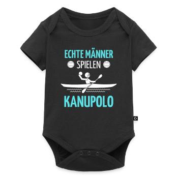 Canoë polo dicton Tshirt | Conception du canoë-polo | - Body à manches courtes Premium Bébé - noir - Devant