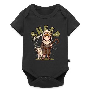 Shepherd Sheep Farm Shepherd Sheep Happens - Baby Premium short-sleeve bodysuit - black - Front