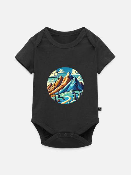 Ohne Ende Natur - Baby Premium Kurzarmbody - Schwarz
