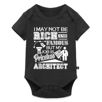 Architect My Job Is Priceless - Baby Premium short-sleeve bodysuit - black - Front