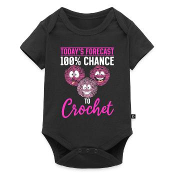 Crochet - Les prévisions du jour 100% de chances de Croch - Body à manches courtes Premium Bébé - noir - Devant