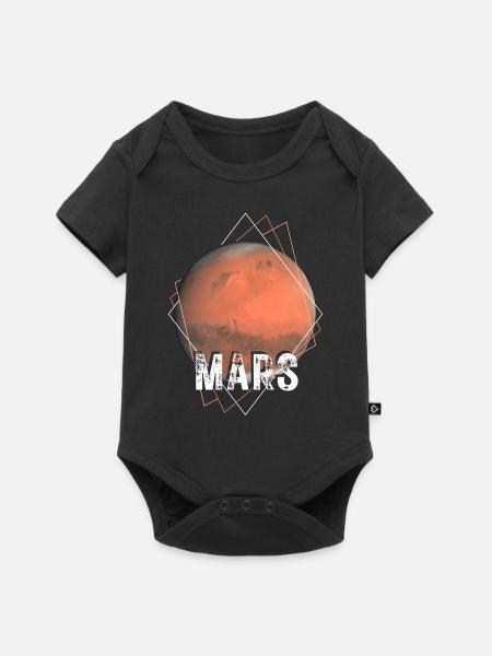 Mars Planet - Baby Premium Kurzarmbody - Schwarz