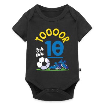 Goal Football I'm 10 Children's Birthday - Baby Premium short-sleeve bodysuit - black - Front