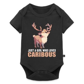 Caribou Karibus Karibu - Baby Premium short-sleeve bodysuit - black - Front