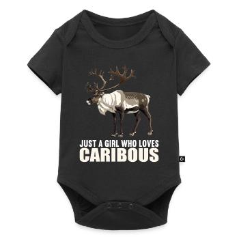 Caribou Karibus Karibu - Baby Premium short-sleeve bodysuit - black - Front