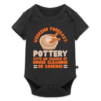 Pottery Ceramics Artist Weekend - Baby Premium short-sleeve bodysuit - black - Front