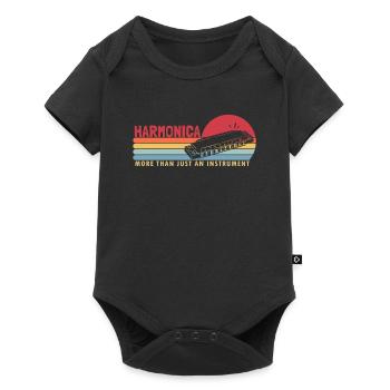 L’harmonica plus qu’un instrument Harpe à bouche - Body à manches courtes Premium Bébé - noir - Devant