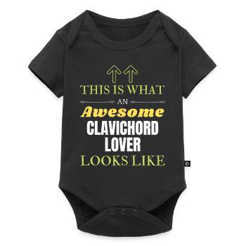 This is what an awesome Clavichord lover looks lik - Baby Premium short-sleeve bodysuit - black - Front