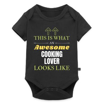 This is what an awesome Cooking lover looks like - Baby Premium short-sleeve bodysuit - black - Front