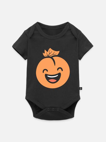 Haselnuss - Baby Premium Kurzarmbody - Schwarz