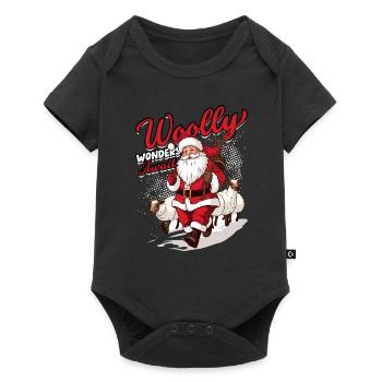 Shepherd Sheep Sheep Shepherd - Baby Premium short-sleeve bodysuit - black - Front