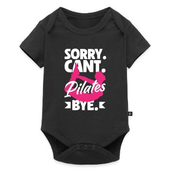 Désolé, je ne peux pas Pilates Bye - Body à manches courtes Premium Bébé - noir - Devant