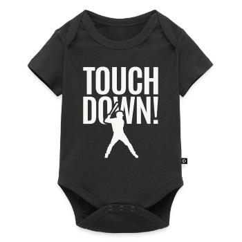 Touchdown Baseball Sports Funny - Baby Premium short-sleeve bodysuit - black - Front