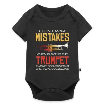 No mistakes when playing the trumpet creatives - Baby Premium short-sleeve bodysuit - black - Front