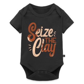 Pottery Ceramics Artist Pun Seize - Baby Premium short-sleeve bodysuit - black - Front