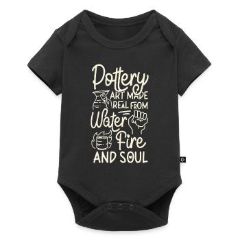 Pottery Ceramics Artist Pottery - Baby Premium short-sleeve bodysuit - black - Front