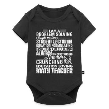 Proud To Be Math Teacher - Baby Premium short-sleeve bodysuit - black - Front