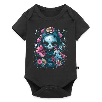Kawaii Reaper Pastel Goth Cute Anime - Baby Premium Kurzarmbody - Schwarz - Vorne