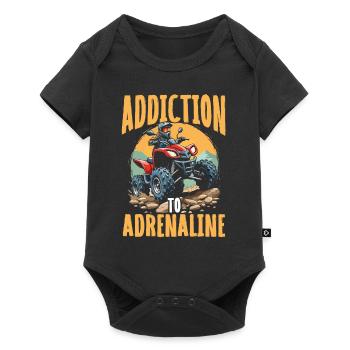 ADDICTION TO ADRENALINE - Quad Biking Adventure - Baby Premium short-sleeve bodysuit - black - Front