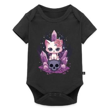 Kawaii Cat Pastel Goth Cute Anime - Baby Premium short-sleeve bodysuit - black - Front