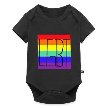 LGBT Rainbow Rainbow Flag Gay Pride - Baby Premium short-sleeve bodysuit - black - Front