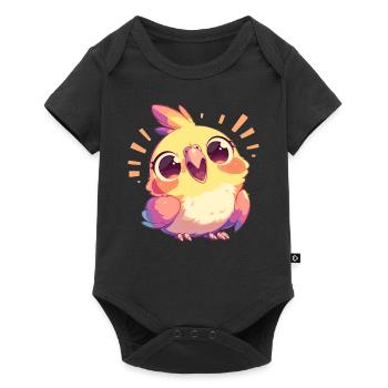 Cockatiel Nymphensittiche Nymphensittich - Body à manches courtes Premium Bébé - noir - Devant
