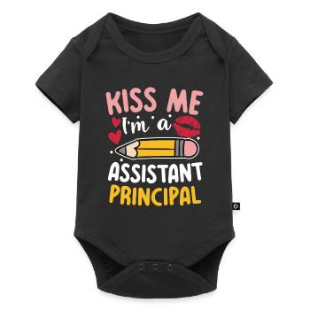 I'm An Assistant Principal - Baby Premium Kurzarmbody - Schwarz - Vorne