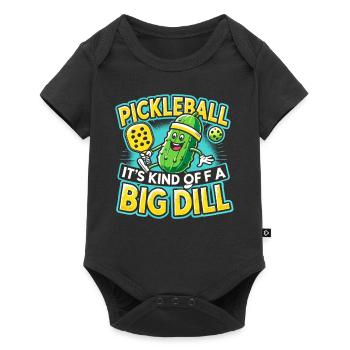 Pickleball Es ist eine Art großer Dill - Baby Premium Kurzarmbody - Schwarz - Vorne