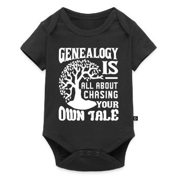Genealogy Chasing Your Own Tale - Baby Premium short-sleeve bodysuit - black - Front