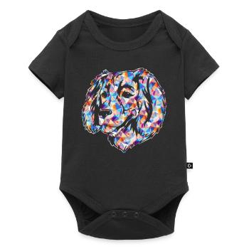 Boykin Spaniel Geometric - Baby Premium short-sleeve bodysuit - black - Front