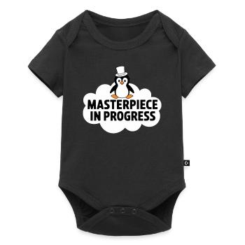Penguin Masterpiece In Progress Cloud - Baby Premium short-sleeve bodysuit - black - Front