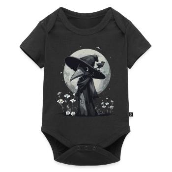 Médecin de la peste Kawaii Pastel Gothique - Body à manches courtes Premium Bébé - noir - Devant