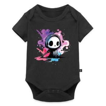 Kawaii Reaper Pastel Goth Cute Anime - Baby Premium Kurzarmbody - Schwarz - Vorne