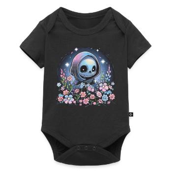 Kawaii Reaper Pastel Goth Cute Anime - Baby Premium Kurzarmbody - Schwarz - Vorne