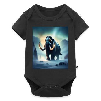scary evil mammoth - Baby Premium short-sleeve bodysuit - black - Front