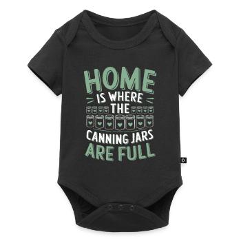 Preserving homemade food - Baby Premium short-sleeve bodysuit - black - Front