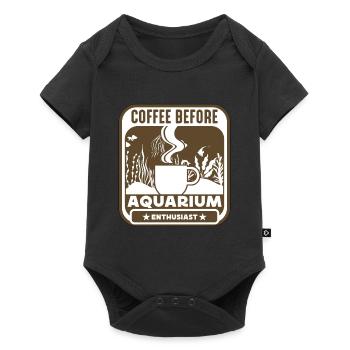 Aquarium Enthusiast Coffee Aquascape Coffee Lover - Baby Premium Kurzarmbody - Schwarz - Vorne