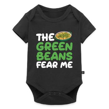 La casserole de haricots verts Fear Me Green Bean - Body à manches courtes Premium Bébé - noir - Devant
