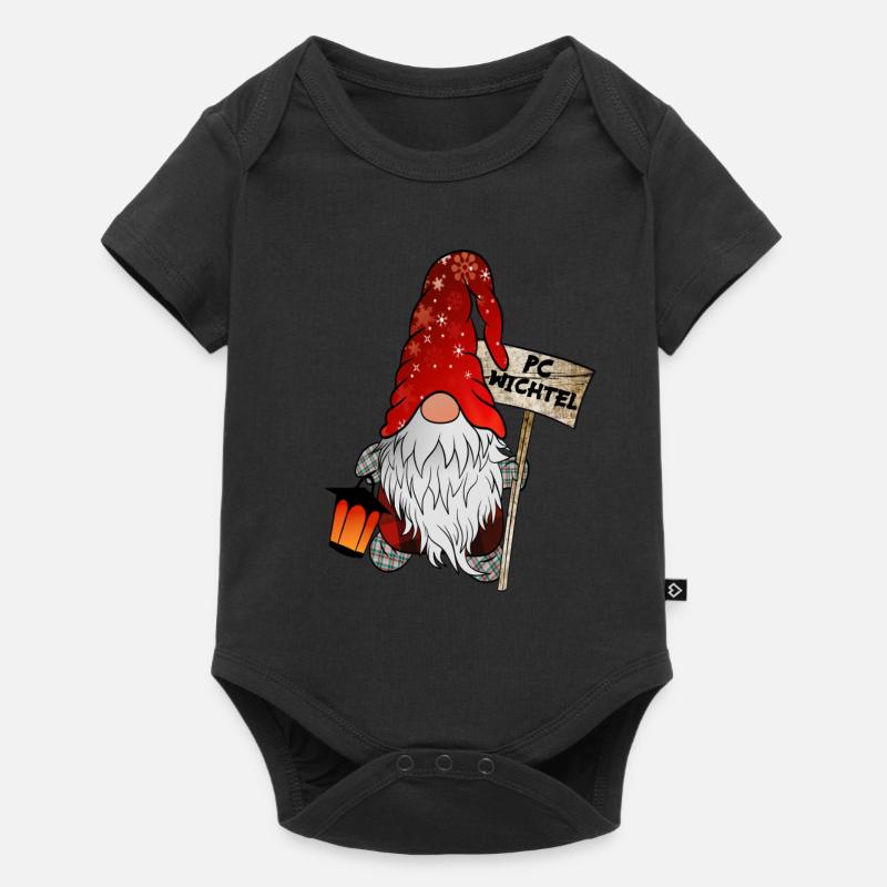 PC Wichtel Weihnachtsgnom - Baby Premium Kurzarmbody - Schwarz