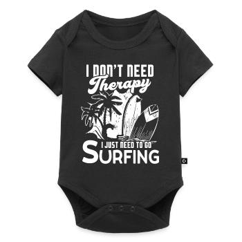 Surfing I Just Need To Go Surfing - Baby Premium short-sleeve bodysuit - black - Front